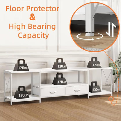 GYIIYUO TV Stand with Fabric Drawer - Image 7