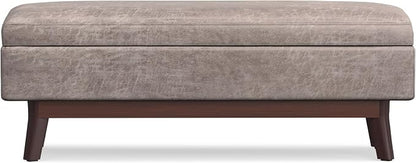 SIMPLIHOME Owen Rectangular Storage Ottoman - Image 6