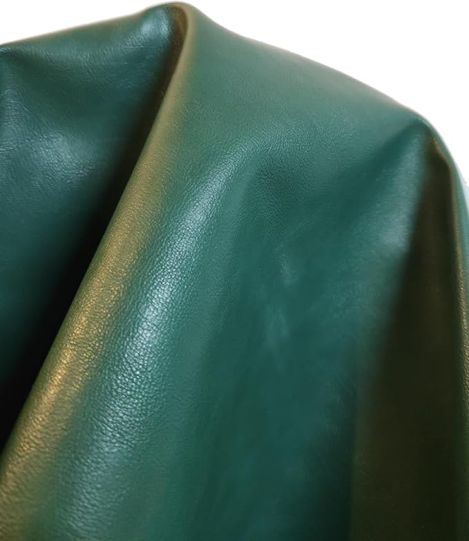 NAT Leathers | Hunter Green Soft Faux Vegan Leather PU | 4 Yards Cut by The by NATLeathers