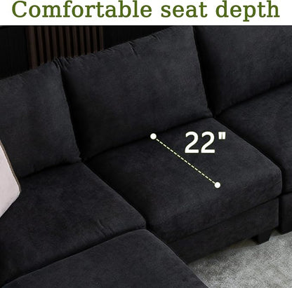 122.8" Large Sectional Couches for Living Room, 6 Seater L Shaped Modular - Image 7
