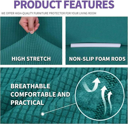 ZNSAYOTX Super Stretch Couch Cover Universal Sofa Covers - Image 4