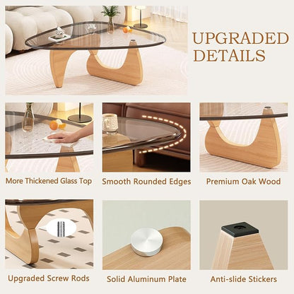 Coffee Table for Living Room Mid Century Modern Center Small Table - Image 6