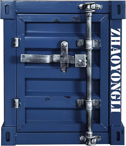 ZHAOYONGLI-End Tables Industrial Wind Bedside Table, Container Style Locker by ZHAOYONGLI-EndTables