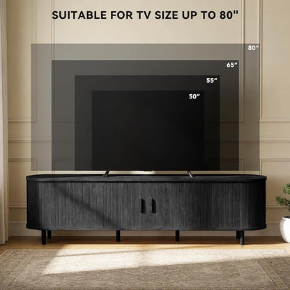70" Mid Century Modern TV Stand - Image 7
