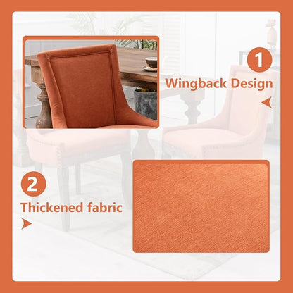 Modern Dining Chairs Set of 2, High Back Dining Chairs Side Chairs - Image 5