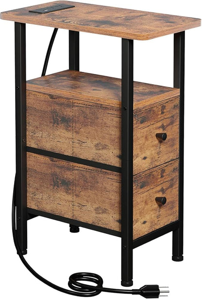 LOAKEKEL Narrow End Table Living Room by LOAKEKEL