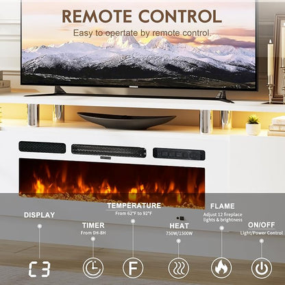 70" TV Stand for Living Room, Entertainment Center & Media Console - Image 4