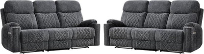 HAOMARKETS Power Oversized Reclining Sofa Couch Set of 2 - Image 8