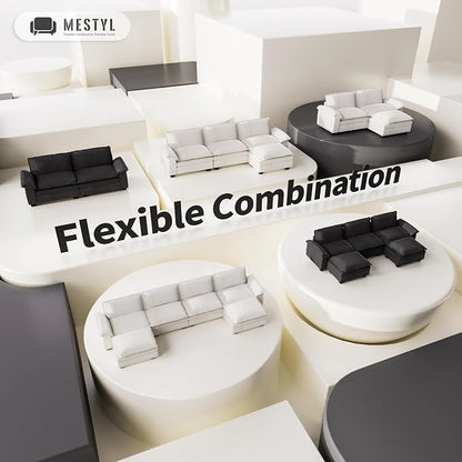 mestyl Modular Couch Single Seat, DIY U Shaped Couch & L Shaped Modular Sectiona - Image 5