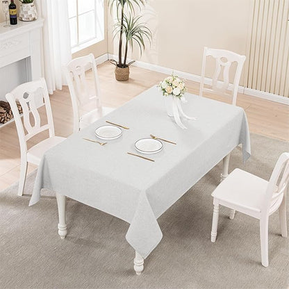 BALCONY & FALCON Rectangle Tablecloth Washable Wrinkle Resistant and Water - Image 5