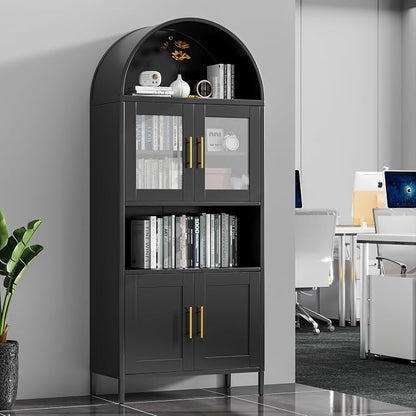 VEXPOR 73" Tall Arched Kitchen Pantry Cabinet - Image 8