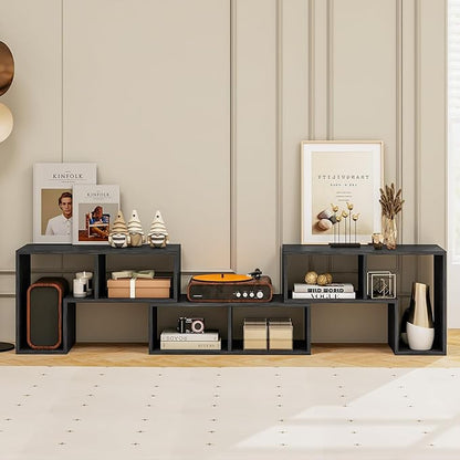 Tangkula 3 Pieces Console TV Stand, Free-Combination Entertainment Center - Image 4