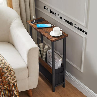 Slim Charging End Table with Storage - Image 5