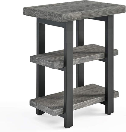 Alaterre Furniture Pomona Living Room 3-Tier Solid Wood End Table - Image 2
