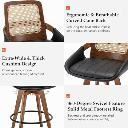 Set of 3 Counter Height Bar Stools - Image 3