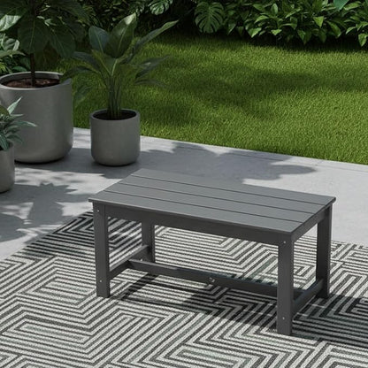 HDPE Patio Coffee Table, All-Weather Outdoor Coffee Table by YourPerfectOutdoorEscape