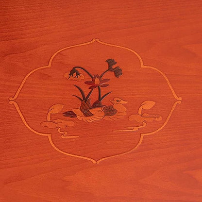 Square Folding Coffee Table, Korean Style Wooden Multifunctional Dining - Image 6