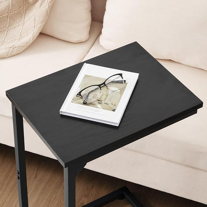 AMHANCIBLE C Shaped End Table, Couch Tables that Slide Under, TV Tray Snack - Image 5
