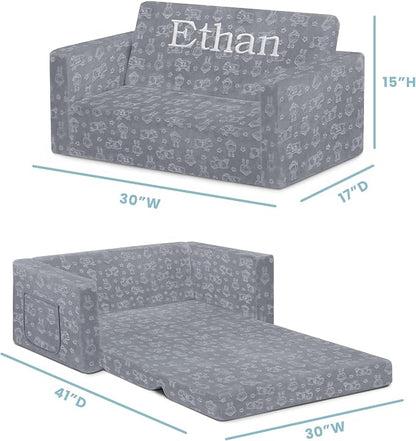 Serta Perfect Sleeper Personalized Extra Wide Convertible Sofa to Lounger - Image 3