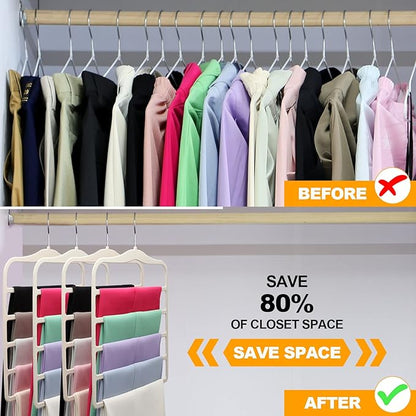 Closet Organizers and Storage, 3 Pack Velvet Pants-Hangers-Space-Saving - Image 4