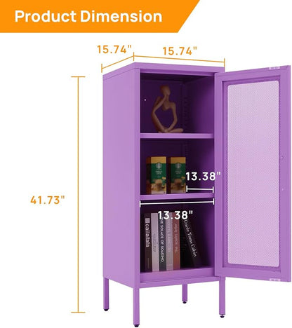 Slim Metal Storage Cabinet - Image 3