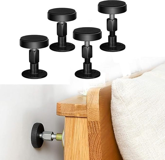 Krisler Adjustable Threaded Bed Frame Anti-Shake Tool, Headboard Stoppers by Kirsler