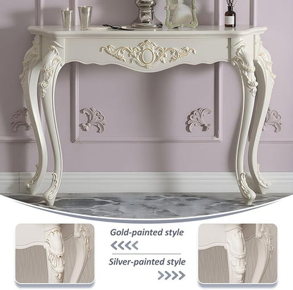 Vintage Entryway Table, Antique Wood Console Table - Image 7