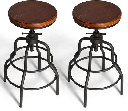 LOKKHAN Vintage Industrial Barstools - Image 9