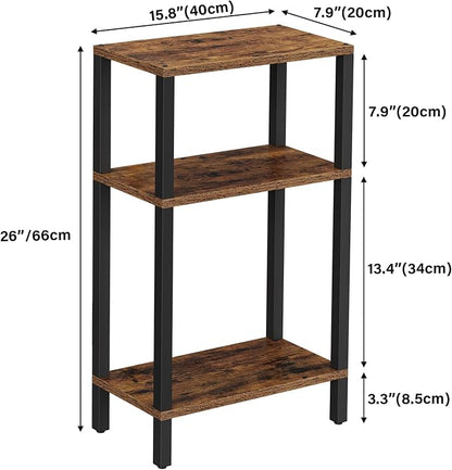 TUTOTAK Small Side Table, Narrow End Table, Skinny Sofa Table, Slim Nightstand - Image 3