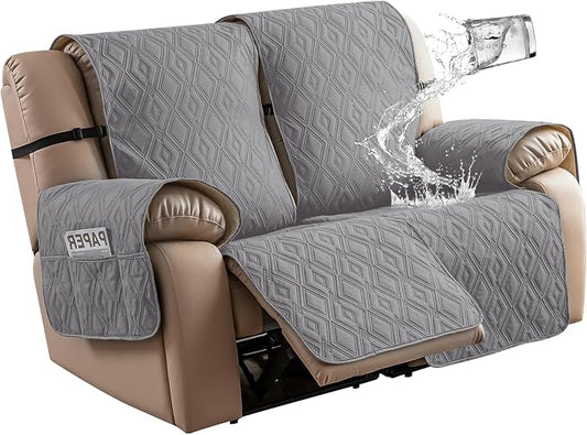 Genina Loveseat Recliner Cover Non-Slip, Sofa Cover by Genina