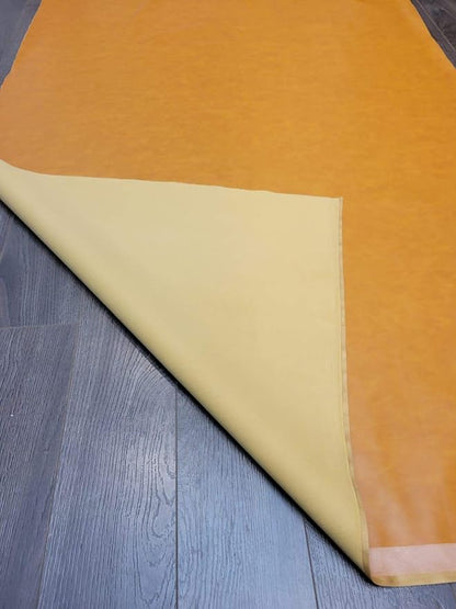 Caramel Light Tan Soft Faux Vegan PU Leather Fabric Sheet by The Yard Synthetic - Image 4