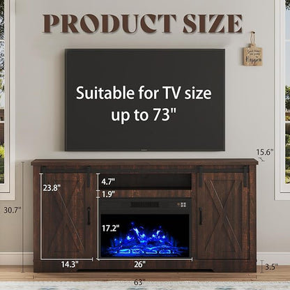 AMERLIFE Fireplace TV Stand - Image 6