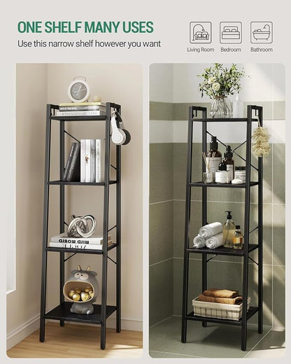 Hzuaneri Ladder Shelf, Bookshelf Bookcase, Freestanding Corner Storage Shelve - Image 6