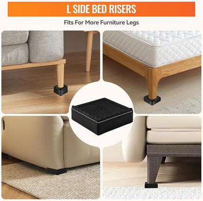 shouwuhho Furniture Risers, 8 Pack Bed Risers - Image 3