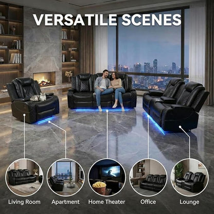 3-Piece Power Reclining Sectional Sofa Set - Image 7