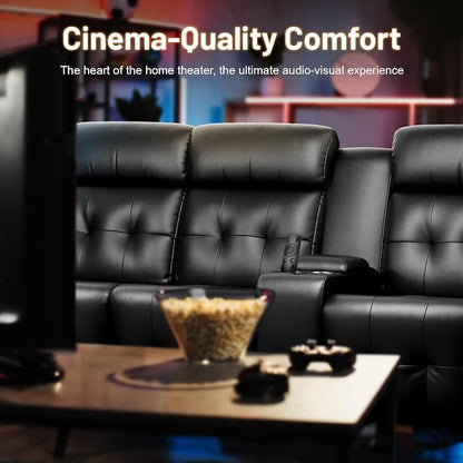 Recliner Sofa Set, Massage Home Theater Set - Image 7