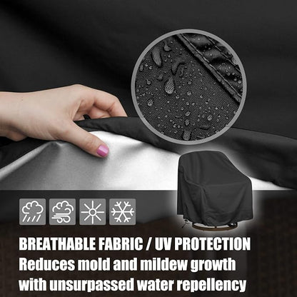 Outdoor Swivel Lounge Chair Cover, Heavy Duty Waterproof Patio Furniture Cover - Image 4