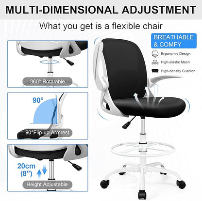 Drafting Chair Tall Office Chair - Image 5