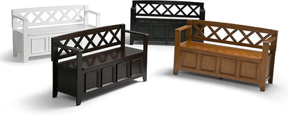 SIMPLIHOME Amherst Entryway Storage Bench - Image 12
