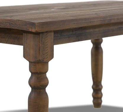 Grain Wood Furniture Valerie Original Solid Wood 63" Dining Table, Rustic Walnut - Image 7