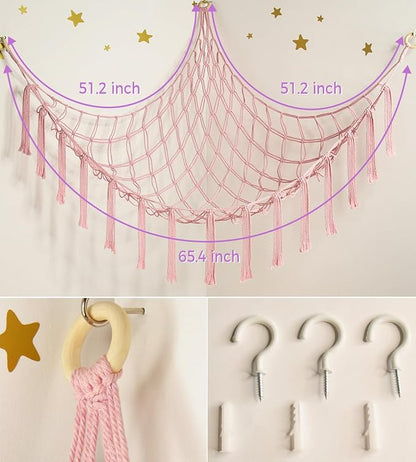mirolam Stuffed Animal Storage Hammock Net - Image 4