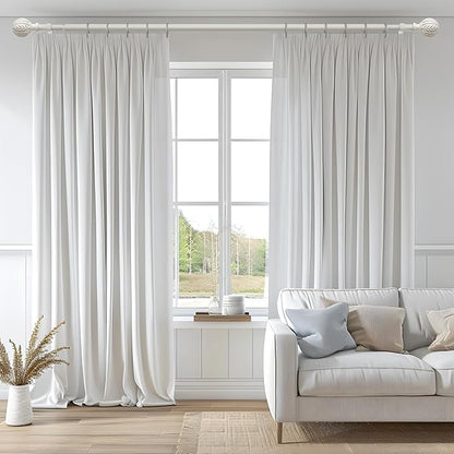 QDWIS 2 Pack Antique White Curtain Rods - Image 2