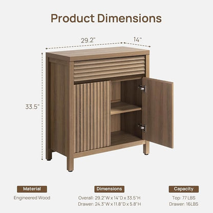SICOTAS 58" Fluted Buffet Cabinet - Image 2