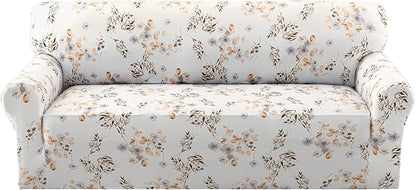 H.VERSAILTEX Floral Pattern Couch Covers High Stretch Sofa Covers Printed Couch by HVERSAILTEX