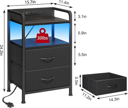 Fixwal Night Stand for Men Bedroom - Image 3