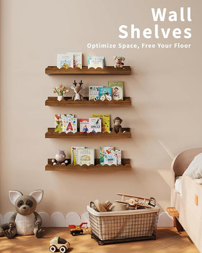 Shario Nursery Book Shelves, Floating Shelves - Image 6