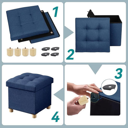 BRIAN & DANY Ottoman with Storage, Small Storage Ottoman - Image 3