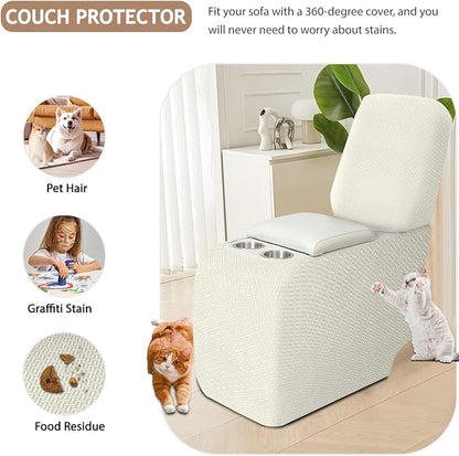 ALIECOM Recliner Sectional Couch Covers L Shape Stretch Corner Reclining - Image 5