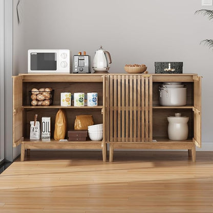 Kiasthome Wooden Sideboard Buffet Cabinet - Image 6