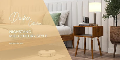 Bme Dinkee Solid Wood Nightstand, Fully Assembled, Without Drawer - Image 7